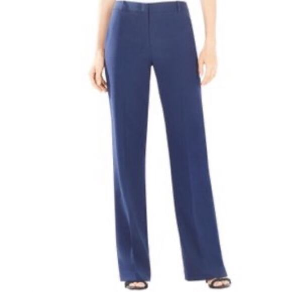 BCBGMAXAZRIA Daria Blue Trousers Wide Leg - Picture 1 of 6